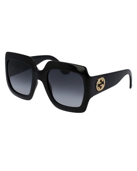 gucci brown square sunglasses|gucci oversized black square eyeglasses.